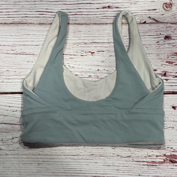 Lululemon Align Reversible Bra in Silver Blue / White Opal Sz 4 - Picture 6 of 14